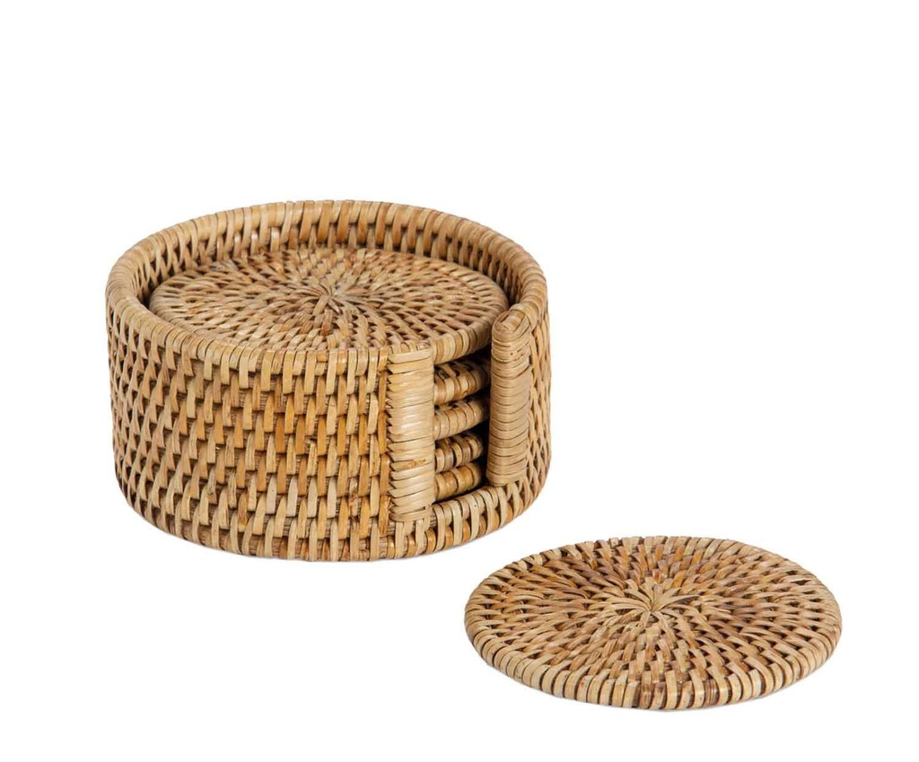 *Set 6 posavasos ratan